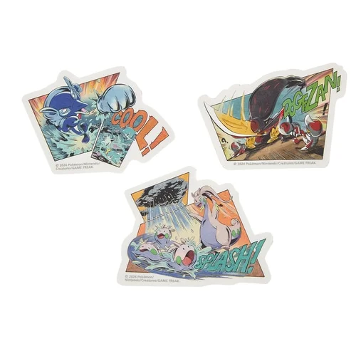 寶可夢中心－SECRET of MIGHT系列海豚俠&仆斬將軍&黏美龍造型貼紙